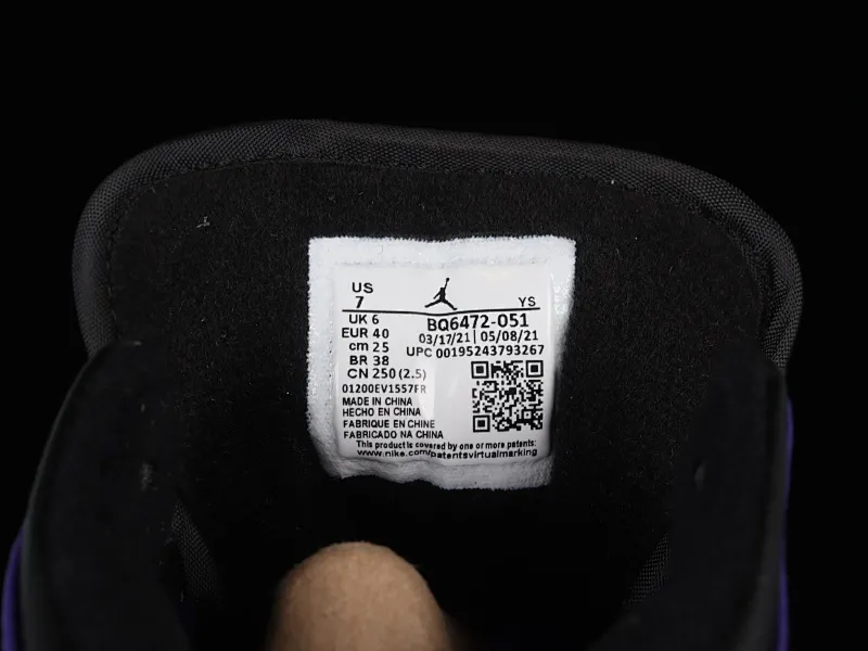 All categories Air Jordan Jordan series basketball shoes Air Jordan 1 Mid Air Jordan 1 Mid AJ1 Joe 1 black and blue mid-top basketball shoes BQ6472-051